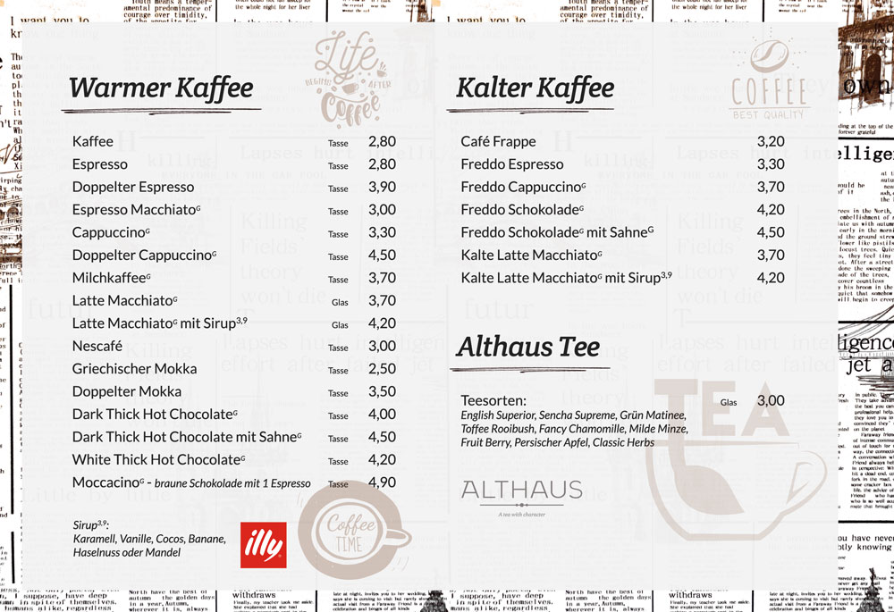 Cafe Stay Getränke 4
